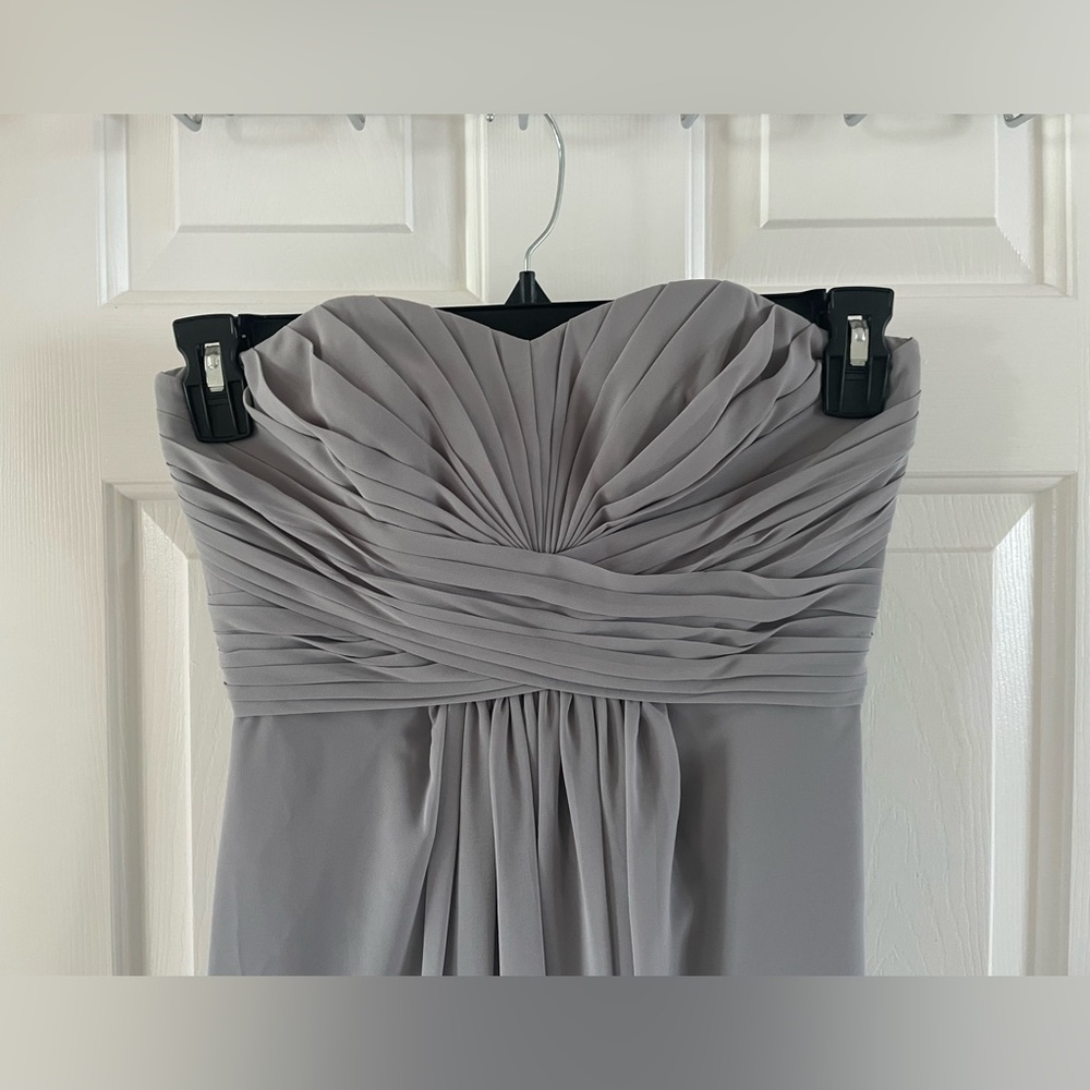 David’s bridal chiffon dress, size 0 - Picture 3 of 4